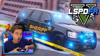 LSPDFR Mandatory Evacuation Ahead of CAT5 Hurricane  GTA 5 Police Mod Realistic Patrol [upl. by Aicissej]