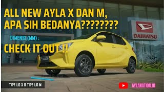 All New Ayla 2023 Versi M dan X APA SIH BEDANYA [upl. by Zollie]