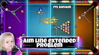 AIM LINE EXTENDED PROBLEM IN 8 BALL POOL  WHAT TO DO [upl. by Clyde]