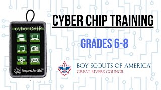 Scouts BSA Online Cyber Chip Training Grades 68 [upl. by Dj]