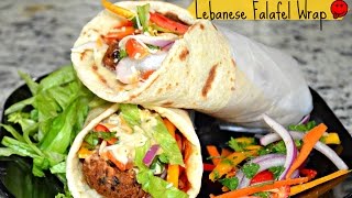 How to make Lebanese Wrap  Falafel Wrap  Falafel Veggie Wraps  hummus wrap  easy falafel recipe [upl. by Nuahsyar580]