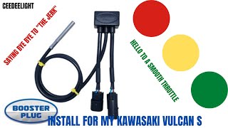 BOOSTER PLUG INSTALL amp REVIEW  KAWASAKI VULCAN S  EASY DIY [upl. by Ateiram621]