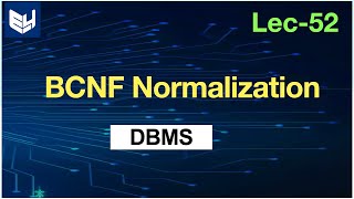 BCNFnormalization in database with example  DBMS  Lec52  Bhanu Priya [upl. by Iddet668]