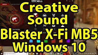 🔊Creative Sound Blaster XFi MB5 Audio for Windows 10  Great for Gaming  Creative ADVANCED HD [upl. by Lepine350]