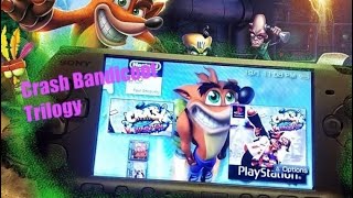 Crash Bandicoot Trilogy Pack 3 games in 1 PSPPS1 [upl. by Zennas]