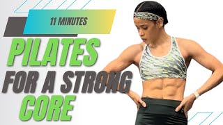 STRENGTHEN AND TONE 11 MINUTES PILATES CORE WORKOUT [upl. by Ylrevaw13]