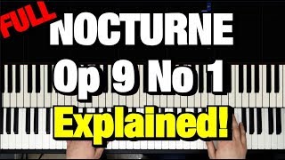 Chopin Nocturne Op 9 No 1 Piano Tutorial How to Play Lesson [upl. by Anidam]