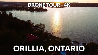 Drone Video 4K Orillia Ontario  an Aerial Perspective [upl. by Anabal722]