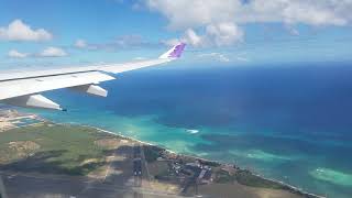 Hawaiian Airlines HA51 Airbus A330200 landing at Honolulu Daniel K Inouye Airport from NY [upl. by Ycniuq]