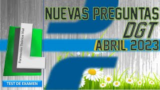 TEST OFICIAL DGT ABRIL 2023 EXAMEN TEÓRICO CARNET DE CONDUCIR PERMISO B [upl. by Sherr584]