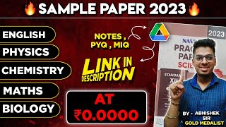 HSC Sample Paper 2023 Navneet  PYQs  21 Book  Handwritten notes  Class 12 PCMB Maharashtra Board [upl. by Carine]