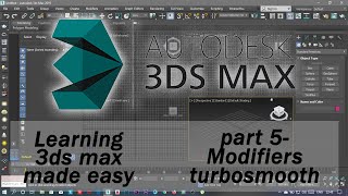 3DS MAX  Beginner tutorial  MODIFIERS  Part 5 [upl. by Heck]