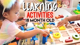 Toddler Learning Activities for 1824 Month Old  18 months baby activities [upl. by Anitsirc]