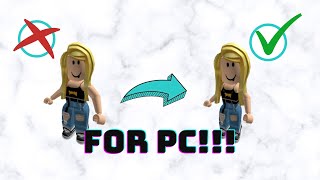 How to get a skinny body on roblox for PC [upl. by Ahsinrev]