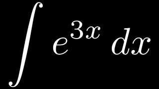 Integral of e3x [upl. by Rettke226]