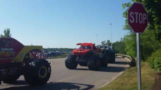 Monster Jam 2016 at Gillette Stadium [upl. by Renrew]