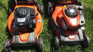 Husqvarna Lawn Mower Review Model HUF625AWD amp Model HU775BBC  AWD Versus RWD  April 8 2017 [upl. by Salazar]