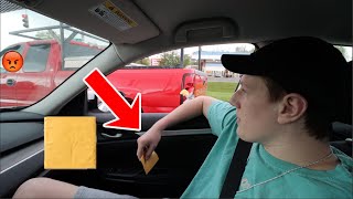 Throwing Cheese At Cars Got Chased [upl. by Sabba]