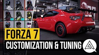 Forza Motorsport 7  All Tuning amp Customization Options  All Driver Gear [upl. by Dyun]