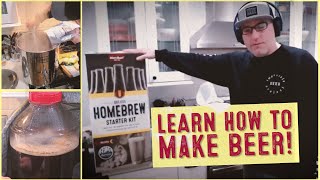 How to Make Beer at Home  MoreBeer Deluxe Homebrew Starter Kit Demonstration [upl. by Elah138]