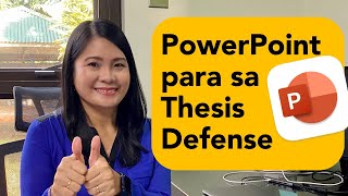 8 Tips at mga dapat ilagay sa researchthesis defense PowerPoint presentation [upl. by Ettennad330]