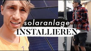 Solaranlage installieren  Kiten auf der Wiese  MANDA Vlog [upl. by Nahij532]