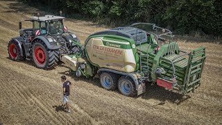 🤠NEW KRONE BIG PACK 1290 HDP❗FENDT 936 S5 🔴⚫ ETA La LOUVIERE en action à la Paille 2020 😎 [upl. by Gershom]