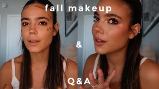 Fall makeup tutorial  QampA [upl. by Enoitna211]