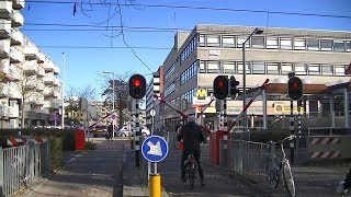 Spoorwegovergang Rotterdam  Dutch railroad crossing [upl. by Nevart]