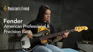 Fender American Professional II Precision Bass Demo  All Playing No Talking [upl. by Wolliw]