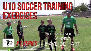 Soccer Concept Training Passing and Movement Exercises  U10 Players [upl. by Claretta791]