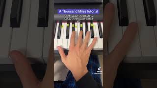 A Thousand Miles Easy Piano Tutorial [upl. by Ellener]