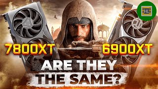 RX 7800XT vs RX 6900XT  The same GPU [upl. by Ahsital]