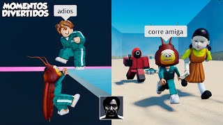 HE GANADO el JUEGO DEL CALAMAR COMPLETO en ROBLOX [upl. by Siriso]