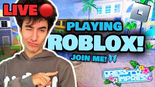 🛑LIVE PLAYING ROBLOX JOIN ME [upl. by Eugilegna857]