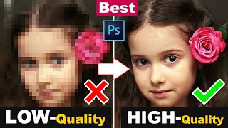 How to depixelate images and convert into High Quality photos in Photoshop CCCS6 [upl. by Aehtna]