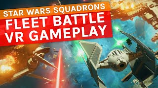 Star Wars Squadrons VR  7 Minutes Of Fleet Battle vs AI PC VR Gameplay [upl. by Moll]