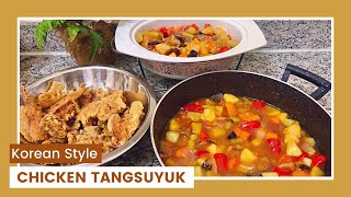 Chicken Tangsuyuk  Korean Styled Sweet amp Sour Recipe [upl. by Icak]