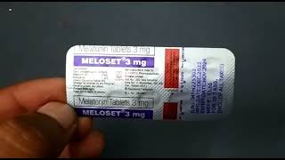 Meloset Tablet  Meloset 3mg Tablet  Melatonin Tablets 3mg  Meloset 3mg Tablet Uses Side effects [upl. by Betteann202]