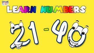 Learn to Count Numbers 21 to 40  Fun Learning Collection For Beginners  Basic Maths [upl. by Ssew]