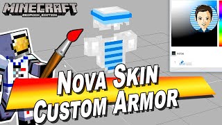 Custom Armor Texture Resource Pack in Nova Skin Editor for Minecraft 1181 [upl. by Enirac116]