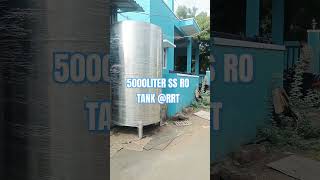 5000LITER SS RO TANK RAMROTECHNOLOGY commercialroplant roplant watertreamtentsolutions [upl. by Leima]