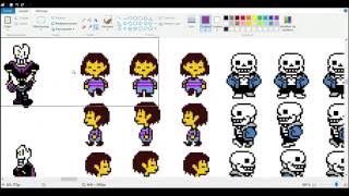 Sprite manipulation  UNDERTALE UNDERAGE [upl. by Milks]