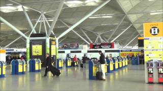 London Stansted Airport check in and departures area [upl. by Aseek635]