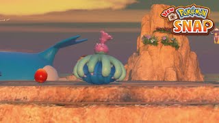 New Pokemon Snap  Mareanies a Meanie 4 Star Mareanie  LenTalk Request Reef Evening [upl. by Anoif]