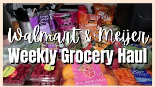 Weekly Grocery Haul  Walmart amp Meijer [upl. by Noteek]