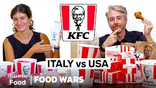 US vs Italy KFC  Food Wars  Insider Food [upl. by Salakcin]