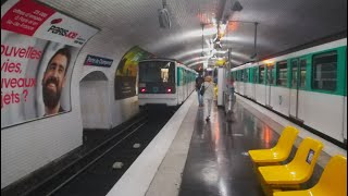 Paris Metro France  Lines 1 4 11 12 2023  RATP 4K [upl. by Yllim164]