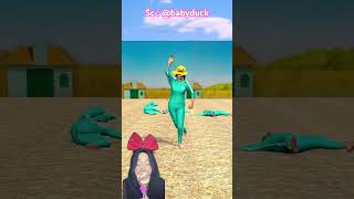 APAKAH GWENCHANA DAPAT MENOLONG PESERTA SQUID GAME ⁉️😱 babyduck shorts funny dubbing [upl. by Lanita]