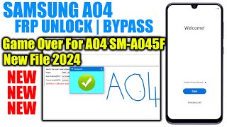 Samsung A04 FRP Bypass Android 13 A045F Google Account Remove [upl. by Llehcim629]